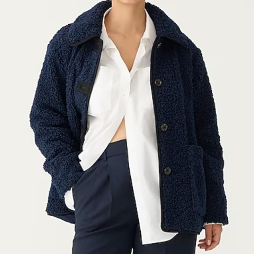 J CREW SHERPA barn jacket